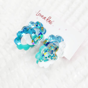 Daisy Chain Dangle Earrings - 002
