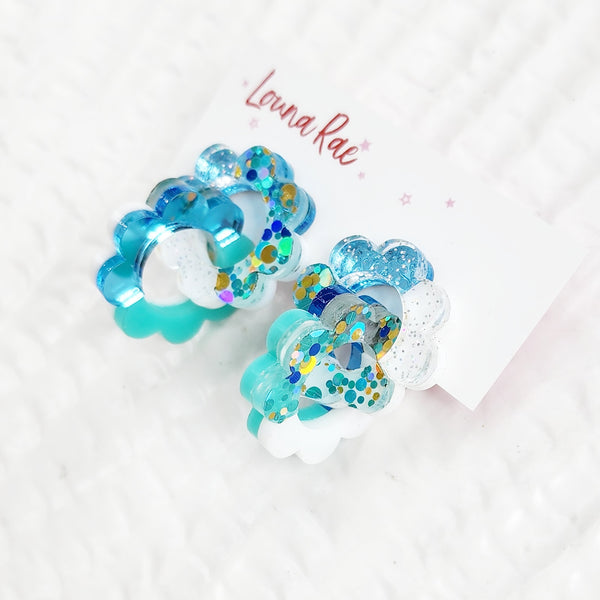 Daisy Chain Dangle Earrings - 002