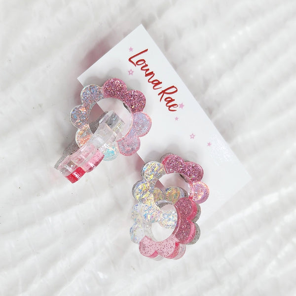 Daisy Chain Dangle Earrings - 003