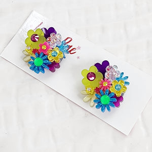 Flower Bouquet Stud Earrings - 022