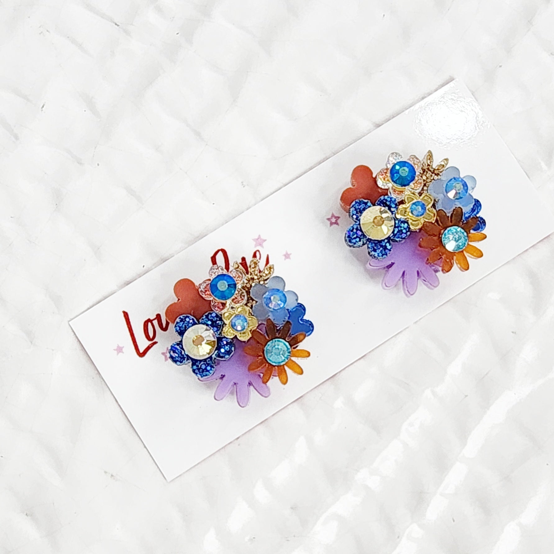 Flower Bouquet Stud Earrings - 024