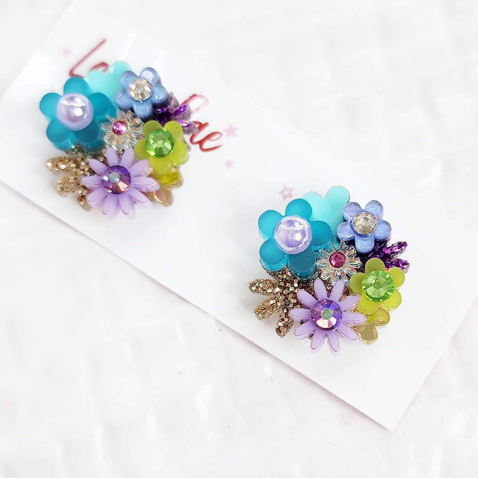 Flower Bouquet Stud Earrings - 016