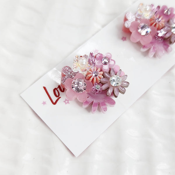 Flower Bouquet Stud Earrings - 013