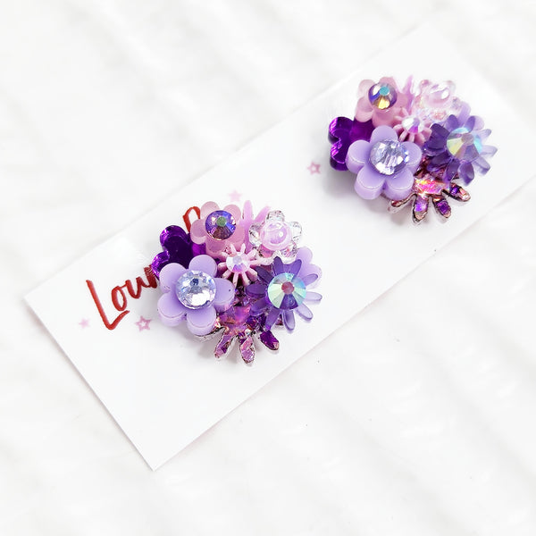 Flower Bouquet Stud Earrings - 005