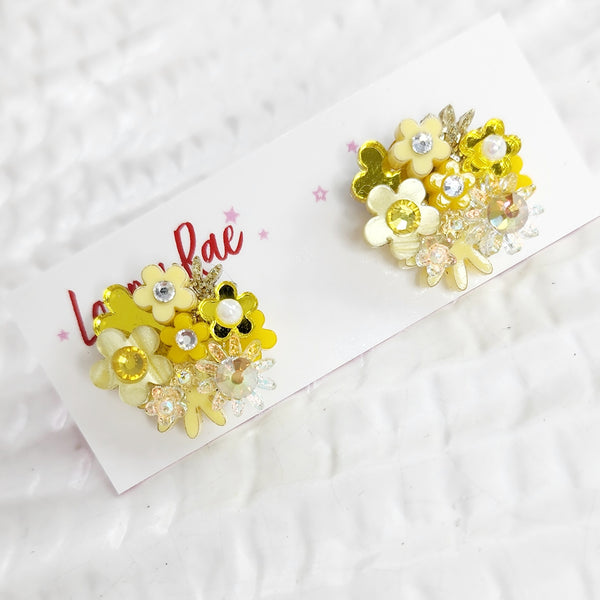 Flower Bouquet Stud Earrings - 003