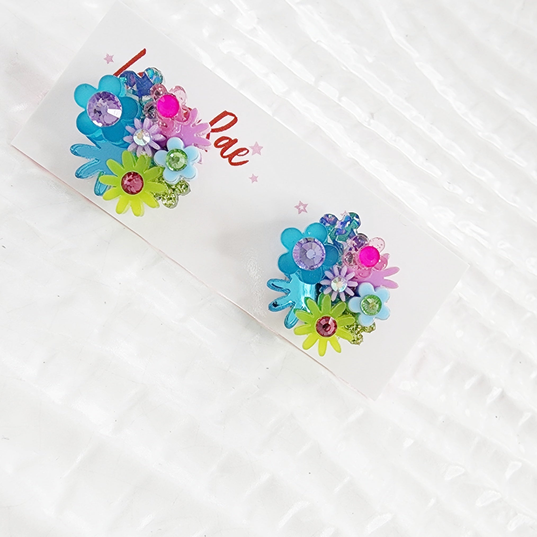 Flower Bouquet Stud Earrings - 001