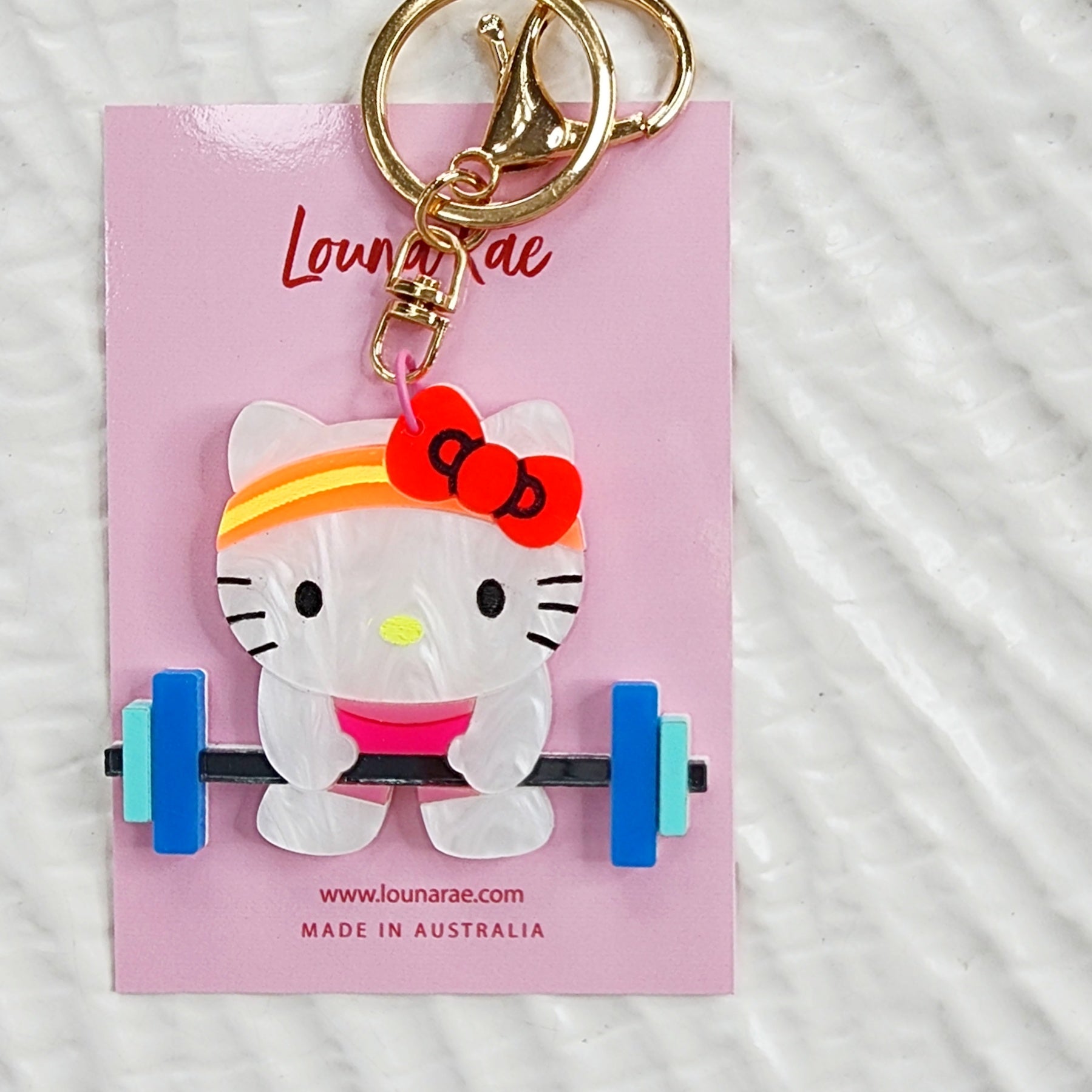 HK Weight Lifting Bag Charm