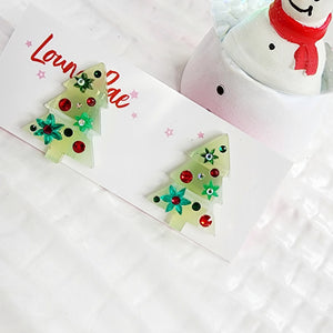 Christmas Tree Stud Earrings - 002