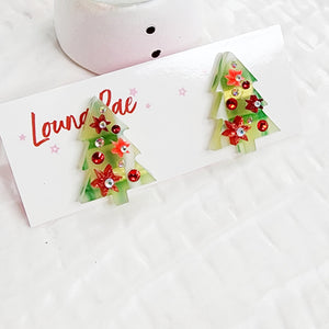 Christmas Tree Stud Earrings - 003