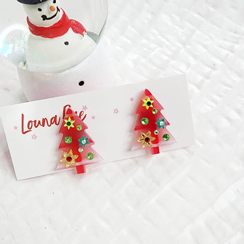 Christmas Tree Stud Earrings - 005