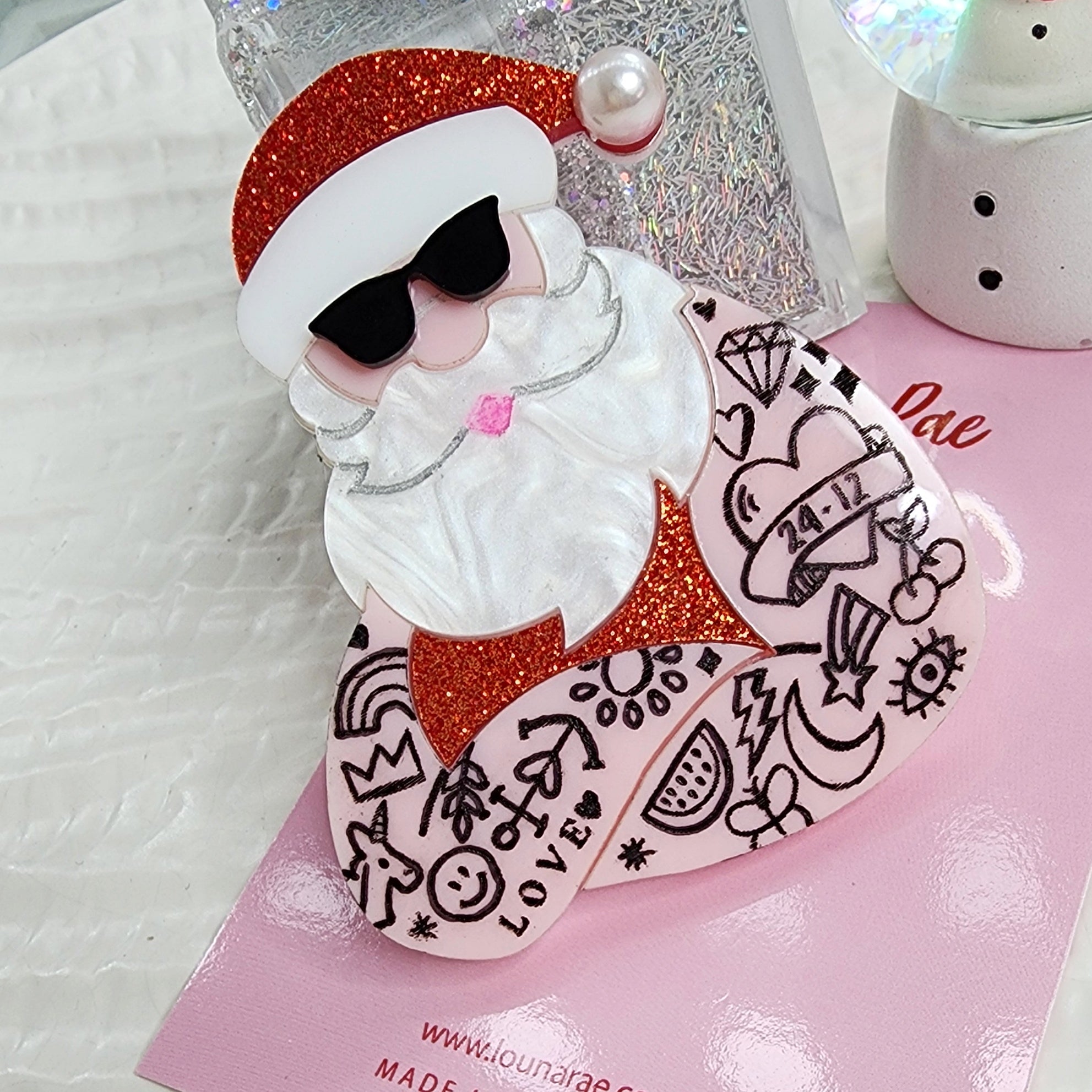 Santa Brooch