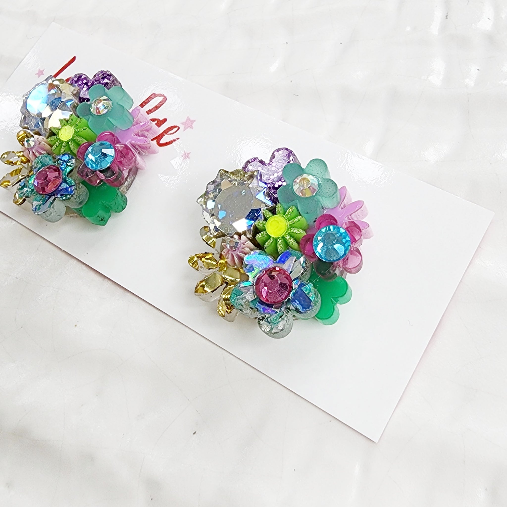 Flower Bouquet Stud Earrings - 009