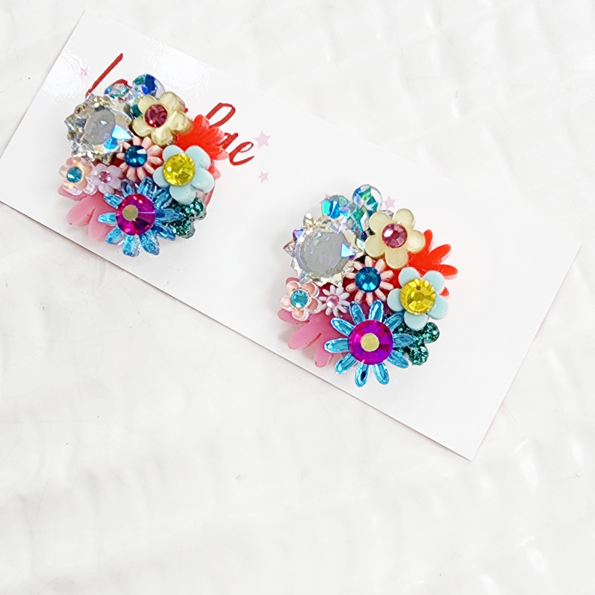 Flower Bouquet Stud Earrings - 007