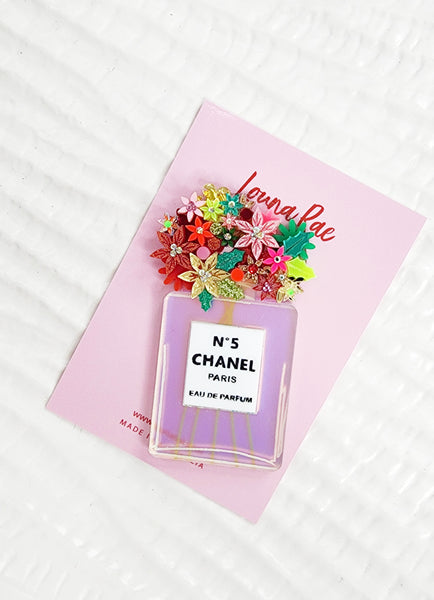 Christmas Chanel Perfume Brooch