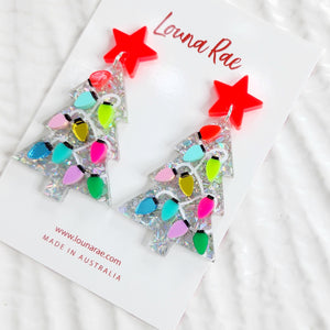 Christmas Tree Dangle Earrings - 007