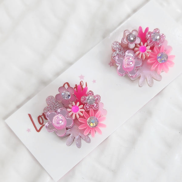 Flower Bouquet Stud Earrings - 016