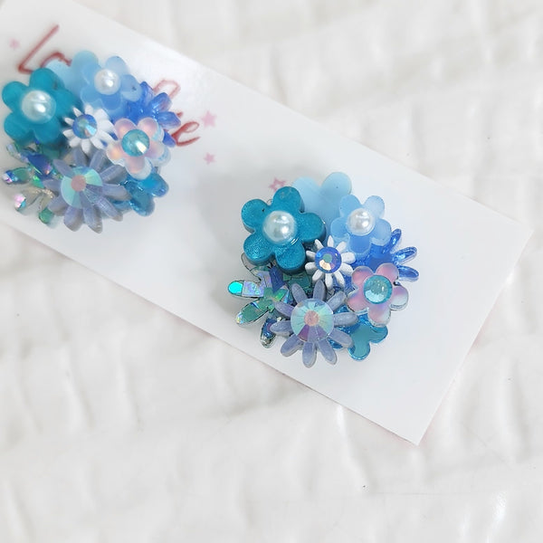 Flower Bouquet Stud Earrings - 015