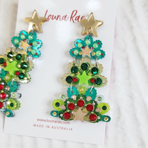 My Fancy Christmas Tree Dangle Earrings - 015