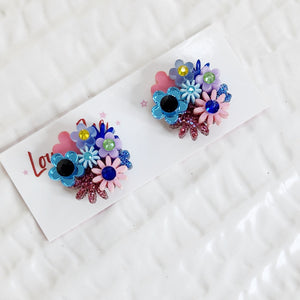 Flower Bouquet Stud Earrings - 030