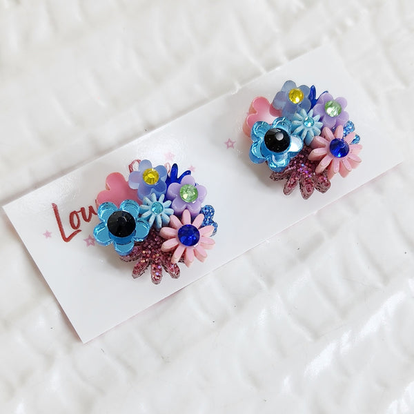 Flower Bouquet Stud Earrings - 030