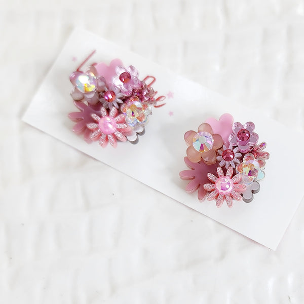 Flower Bouquet Stud Earrings - 024