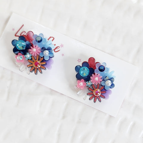 Flower Bouquet Stud Earrings - 042