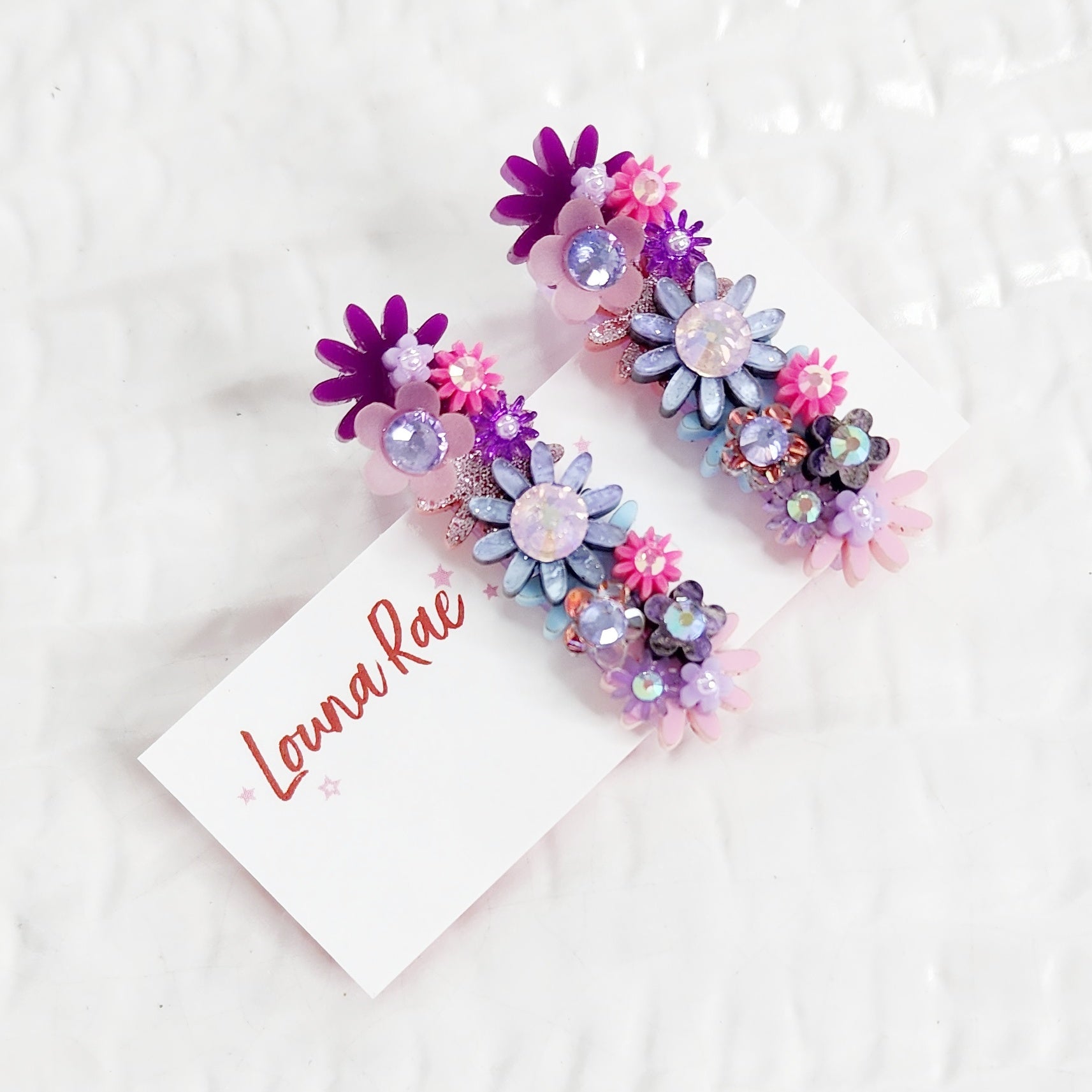 Set of Two - Flower Hair Clip - 001