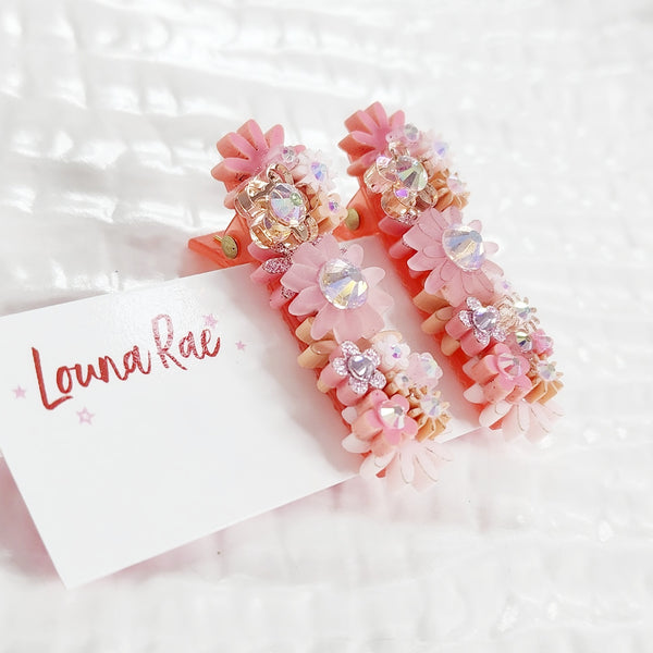 Set of Two - Flower Hair Clip - 003