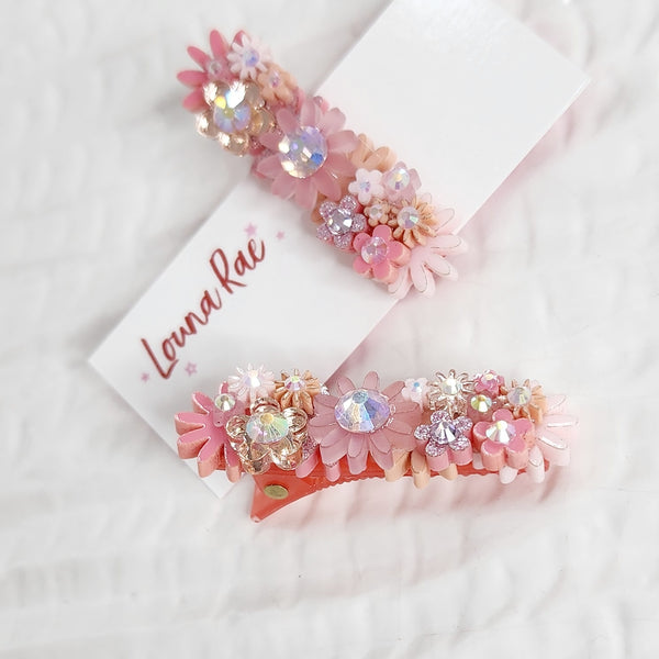 Set of Two - Flower Hair Clip - 003