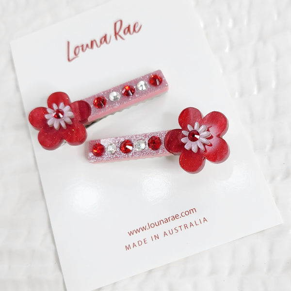 Set of Two - Fleur Hair Clips - 021