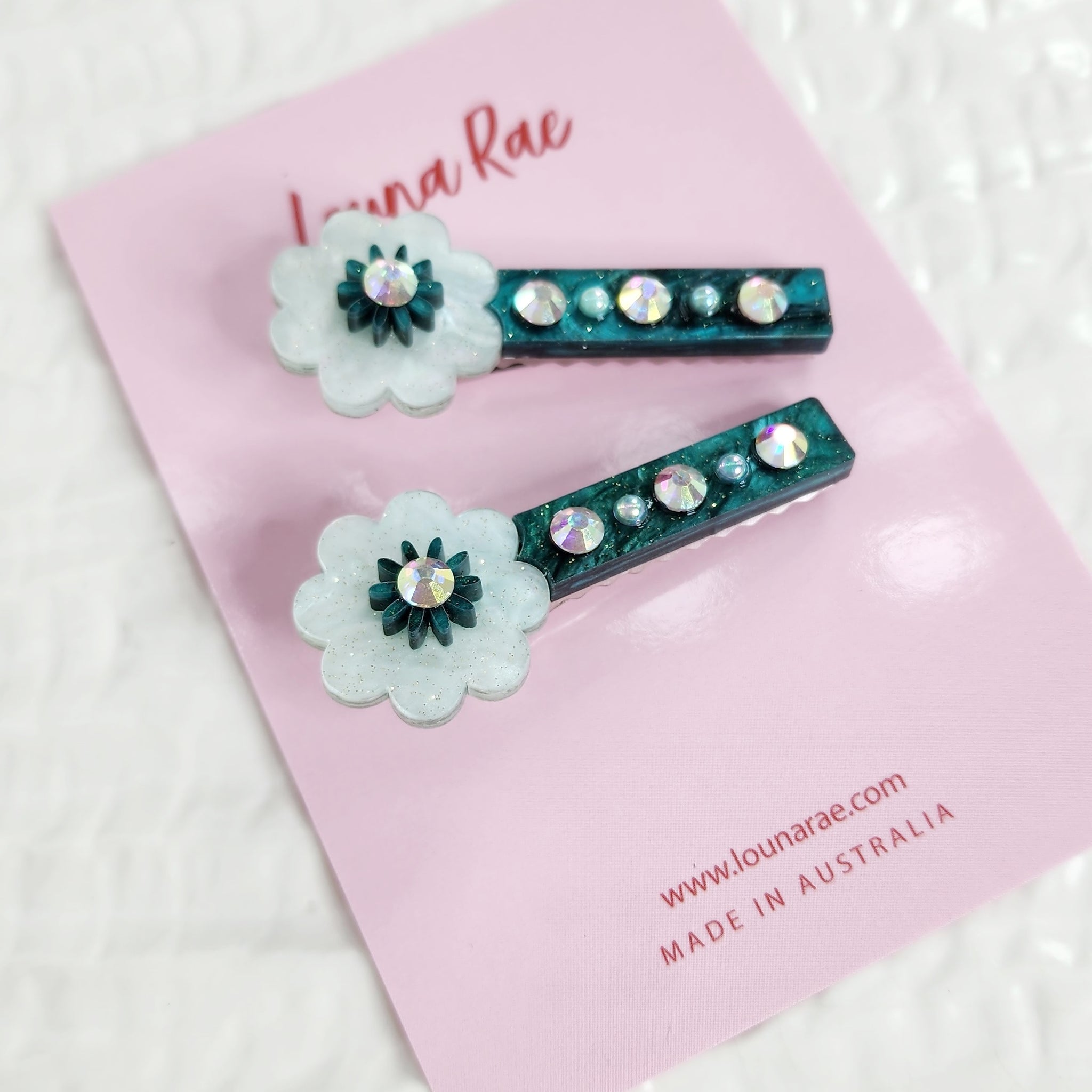 Set of Two - Fleur Hair Clips - 018