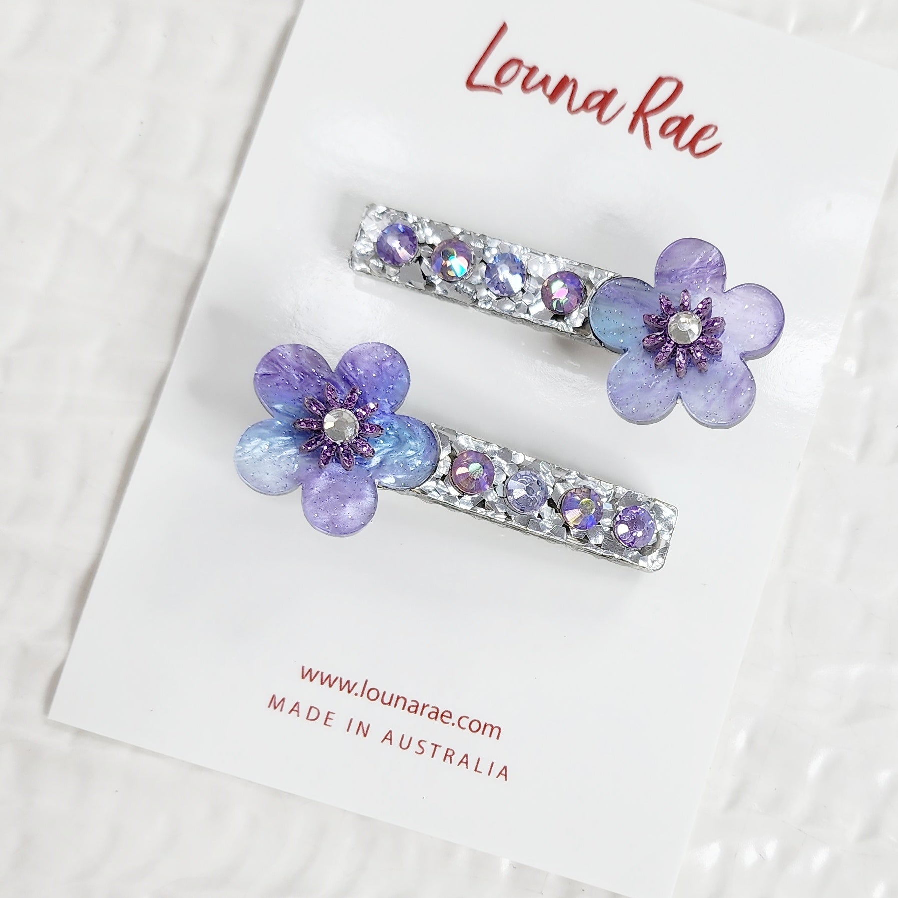 Set of Two - Fleur Hair Clips - 009