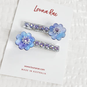 Set of Two - Fleur Hair Clips - 008