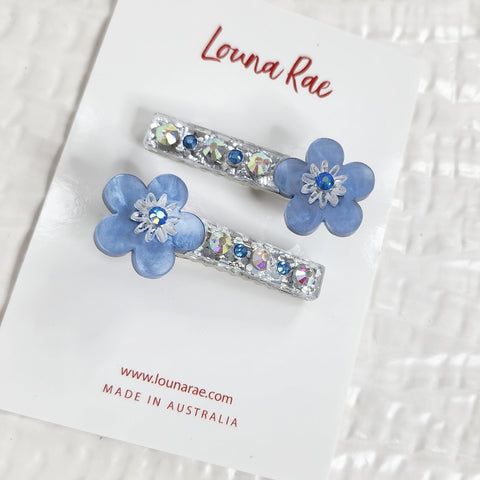 Set of Two - Fleur Hair Clips - 007