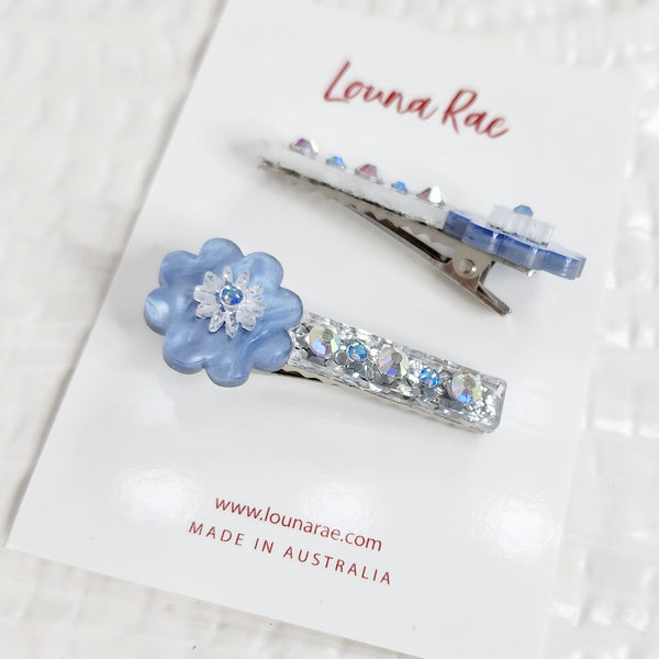 Set of Two - Fleur Hair Clips - 006