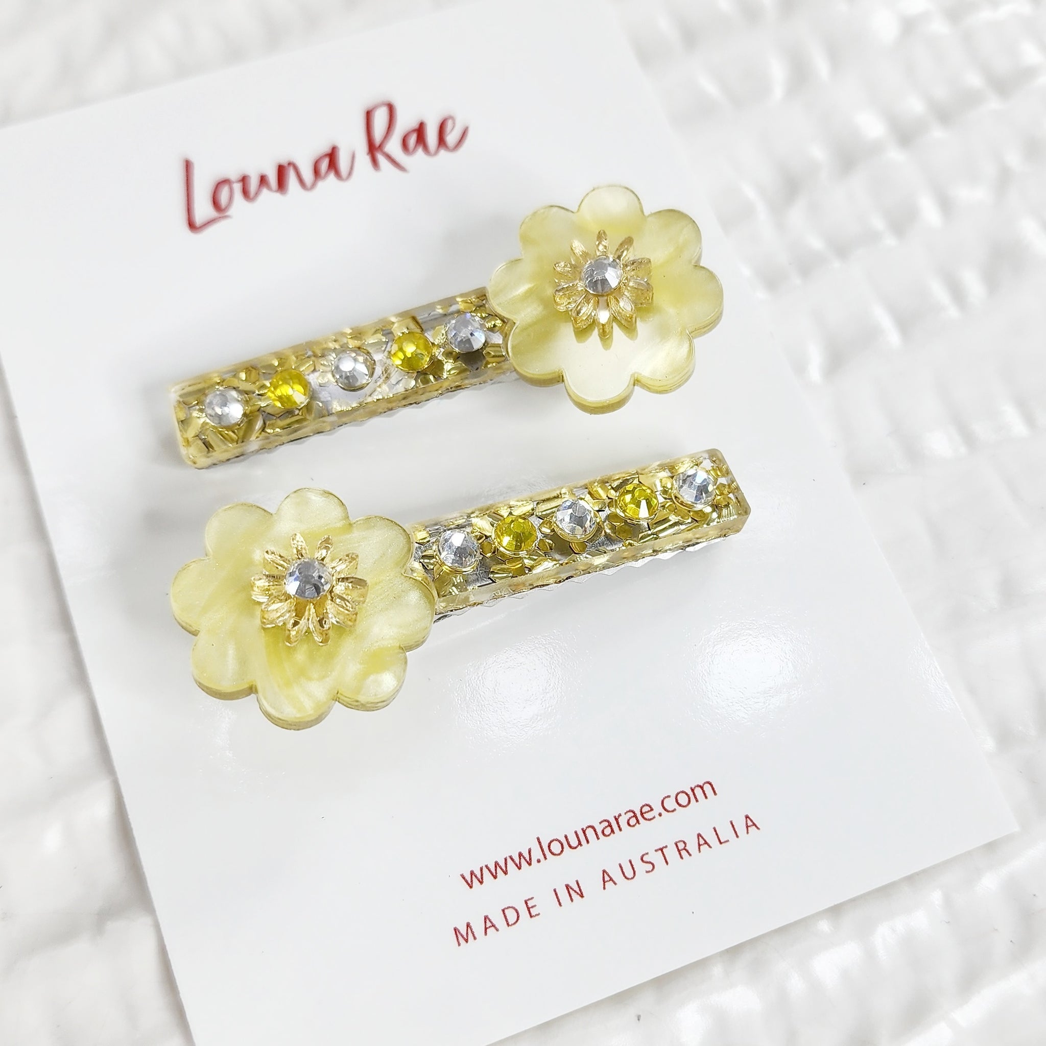 Set of Two - Fleur Hair Clips - 002