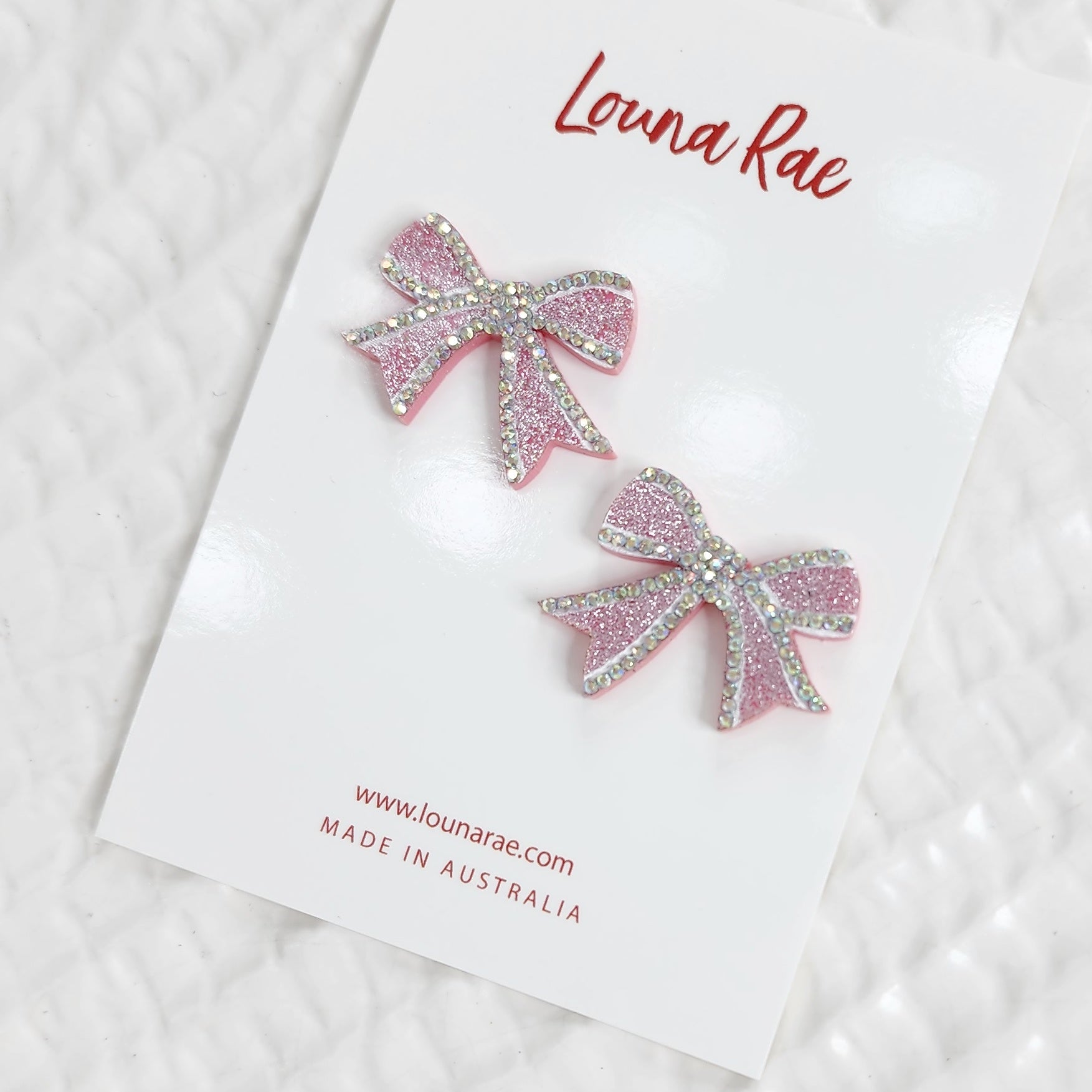 Bow Stud Earrings - 004