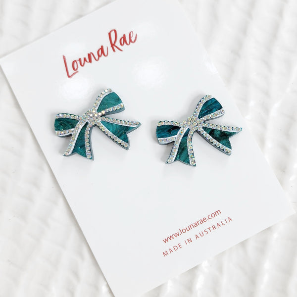 Bow Stud Earrings - 002