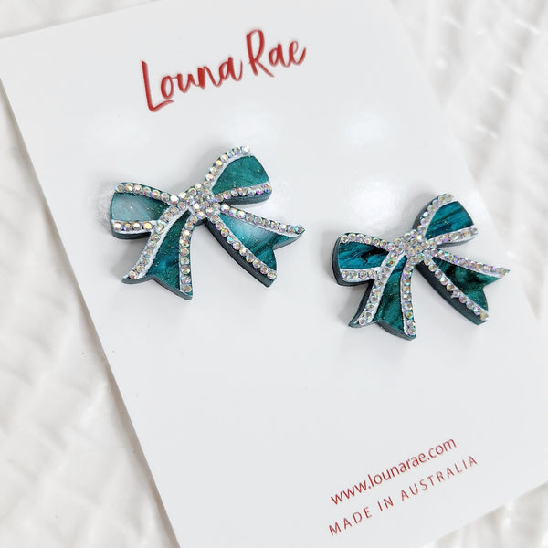 Bow Stud Earrings - 002