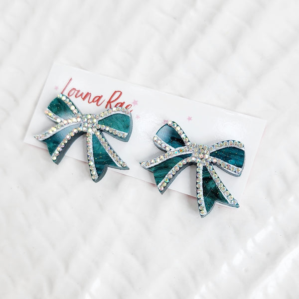 Bow Stud Earrings - 002