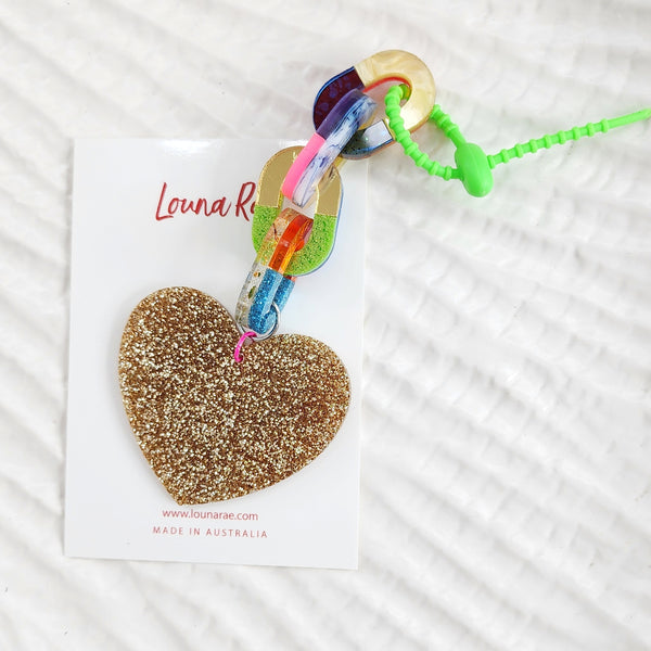 Heart Bag Charm