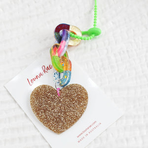 Heart Bag Charm