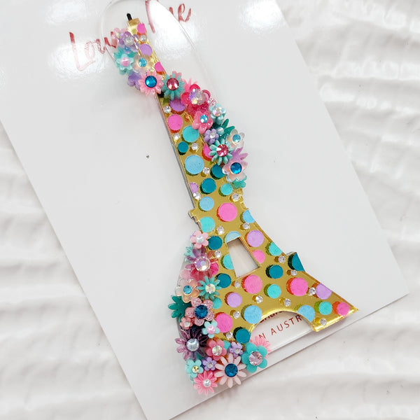 Eiffel Tower Brooch - Polka Dots