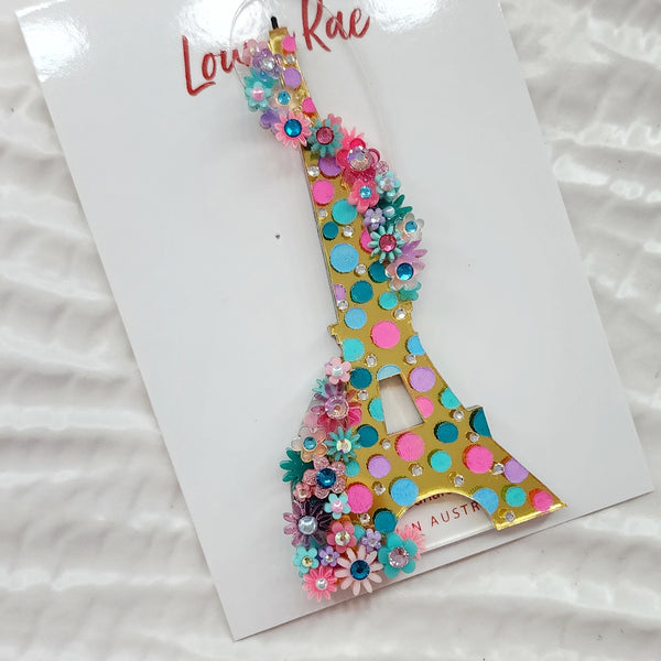 Eiffel Tower Brooch - Polka Dots