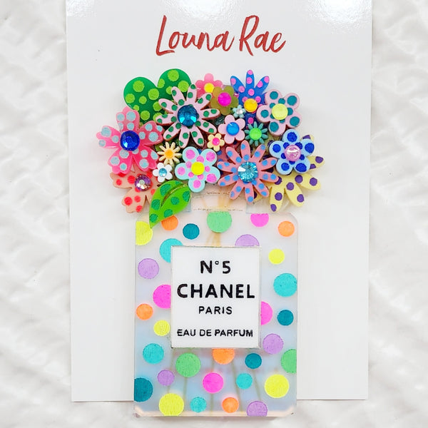 Chanel Perfume Brooch - Polka Dots 003