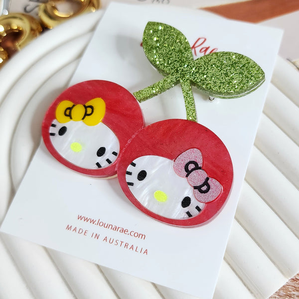 HK Cherry Brooch