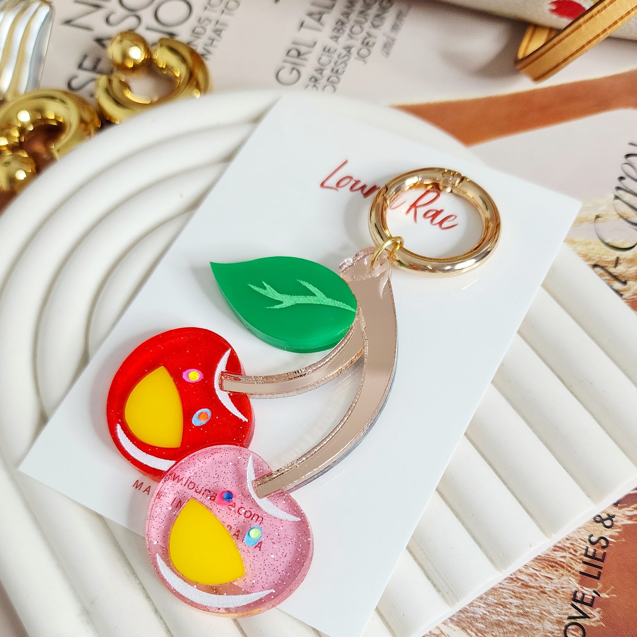 Cherry Bag Charm