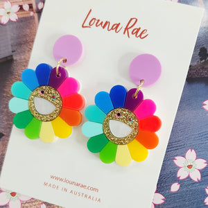 Happy Flower Dangle Earrings