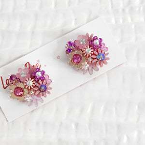 Flower Bouquet Stud Earrings - 002