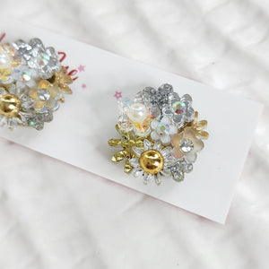 Flower Bouquet Stud Earrings - 003
